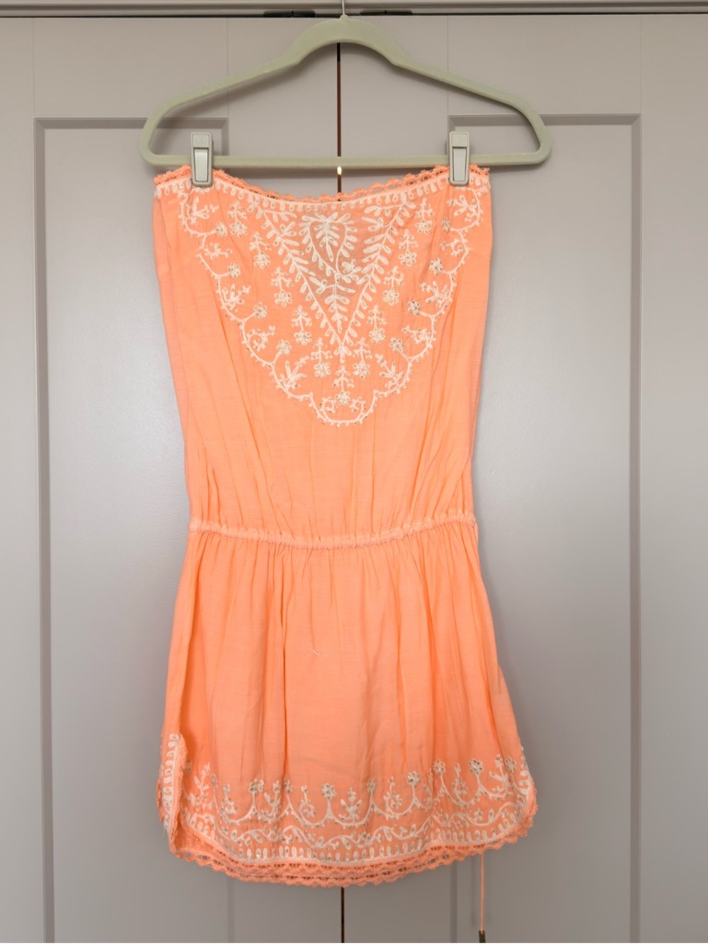 Melissa Odabash Peach Embroidered Coverup
